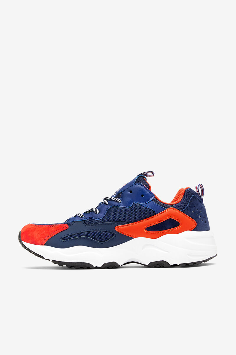 Men's Fila Ray Tracer Walking Shoes Navy / Blue / Red | dcpTeR61jDT