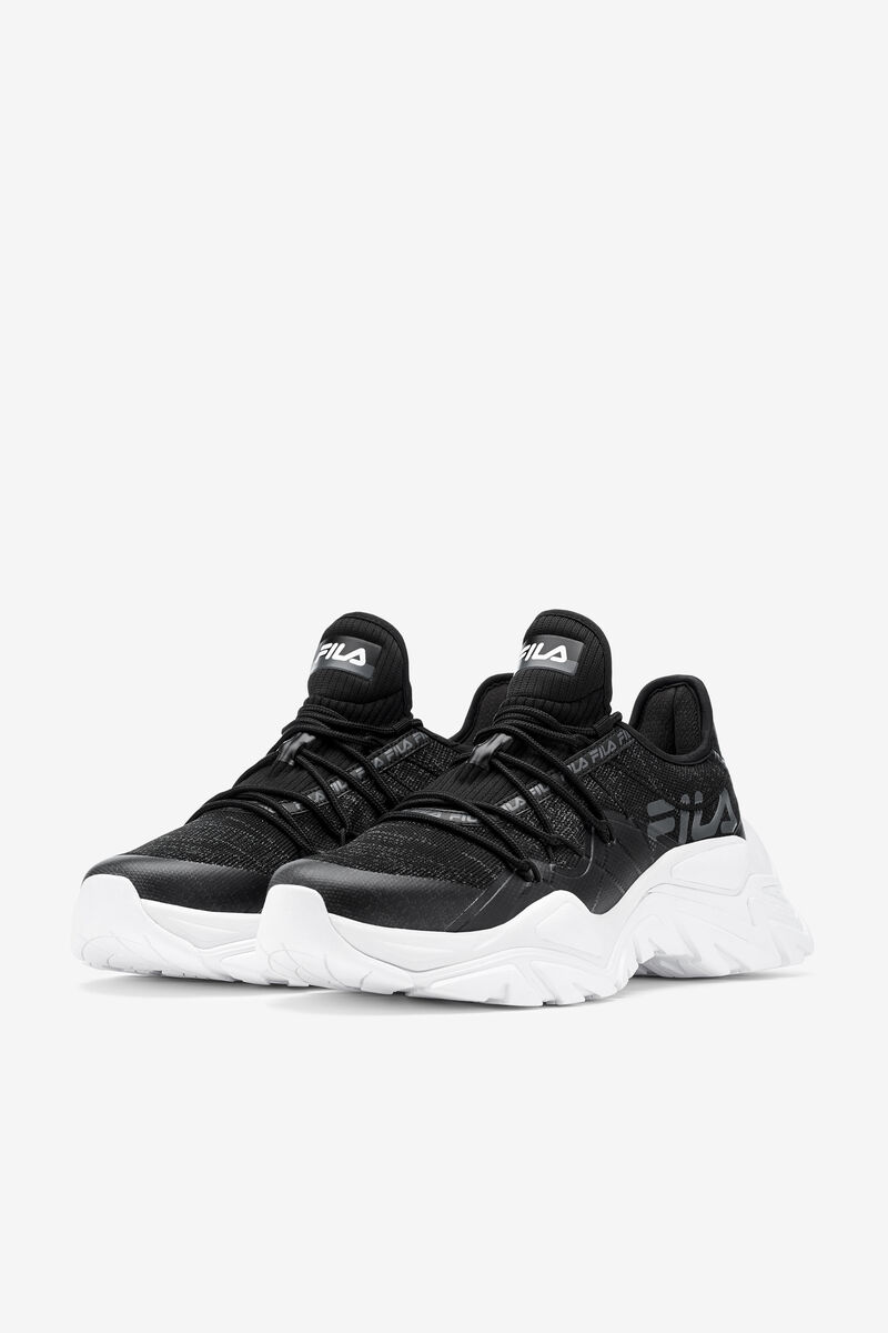 Men's Fila Relectrove Slip On Premium Sneakers | Fila Sneakers Black / Black / White | JoaXuQQouGA