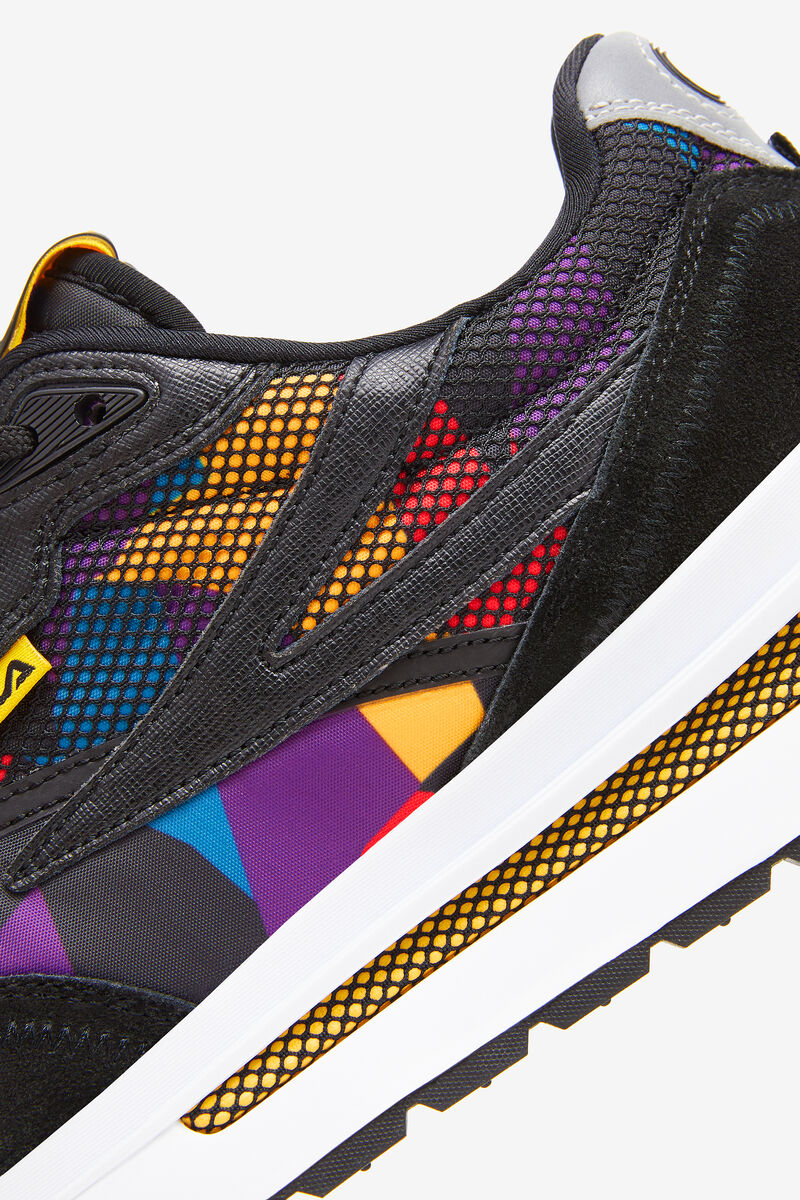 Men's Fila Renno '90s Chunky Sneakers | Fila Sneakers Black / Orange Gold / Turquoise | c72mzBGD4wL