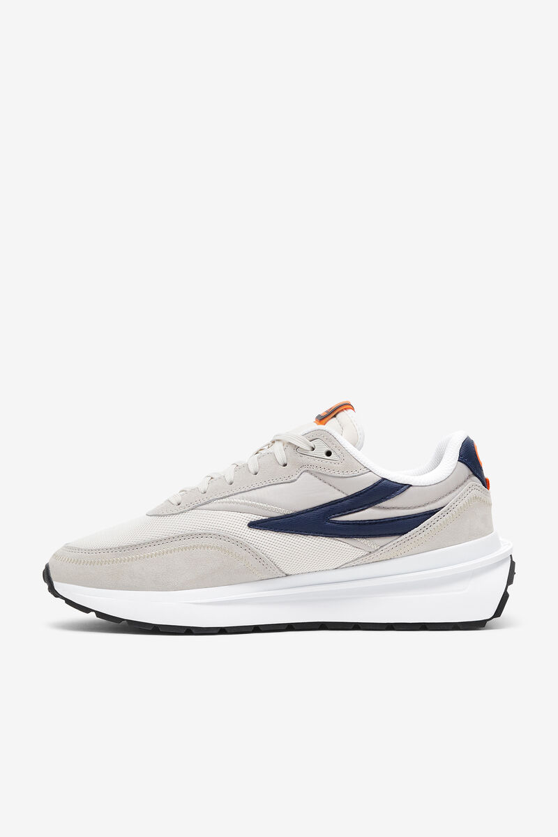 Men's Fila Renno Chunky Tennis Shoes | Fila Sneakers Silver Grey / White Brown / White | i8dh2qNDYcF