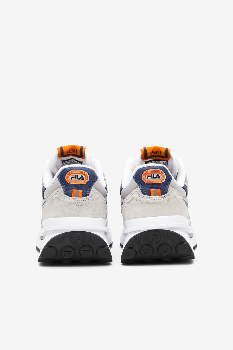 Men's Fila Renno Chunky Tennis Shoes | Fila Sneakers Silver Grey / White Brown / White | i8dh2qNDYcF