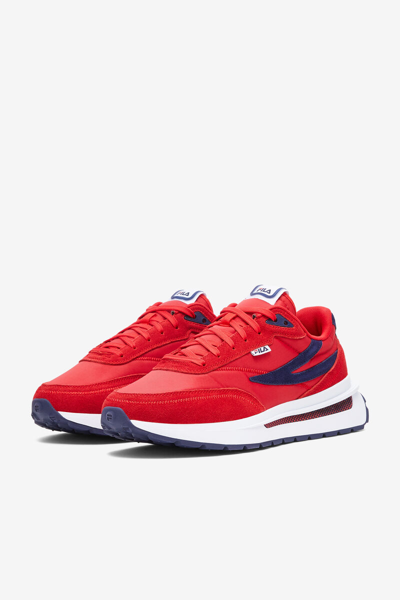Men's Fila Renno Red 70s Sneaker | Fila Sneakers Red / Navy / White | tVXuK77ItI9