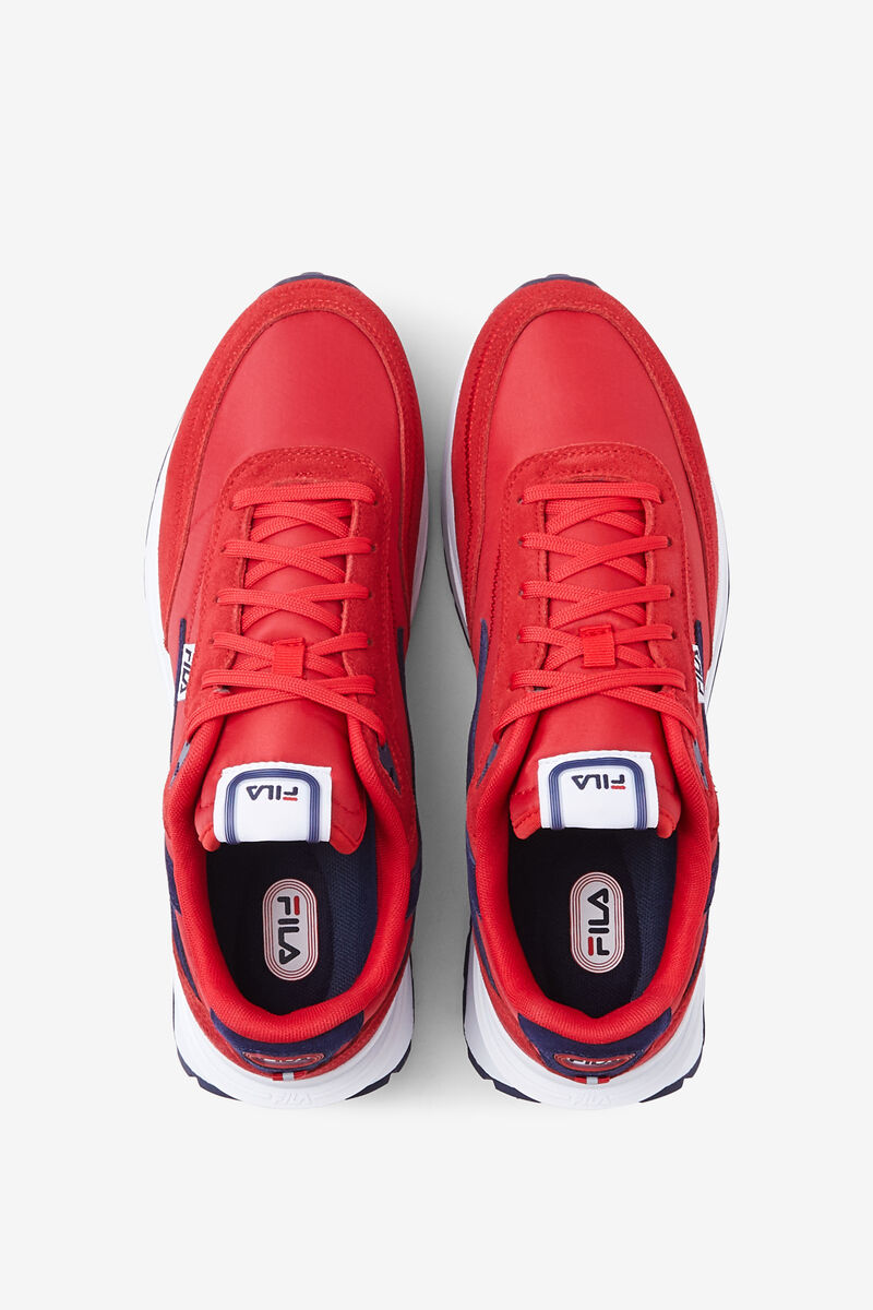 Men's Fila Renno Red 70s Sneaker | Fila Sneakers Red / Navy / White | tVXuK77ItI9