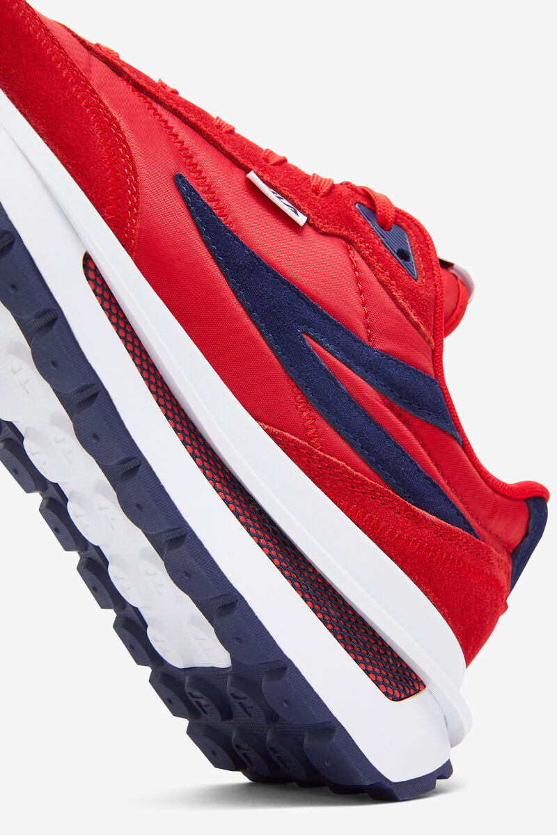 Men's Fila Renno Red 70s Sneaker | Fila Sneakers Red / Navy / White | tVXuK77ItI9