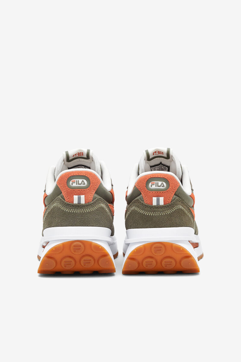 Men's Fila Renno - Sneakers & Lifestyle | Fila Sneakers Olive / Red / White | KDwd3gezmtI