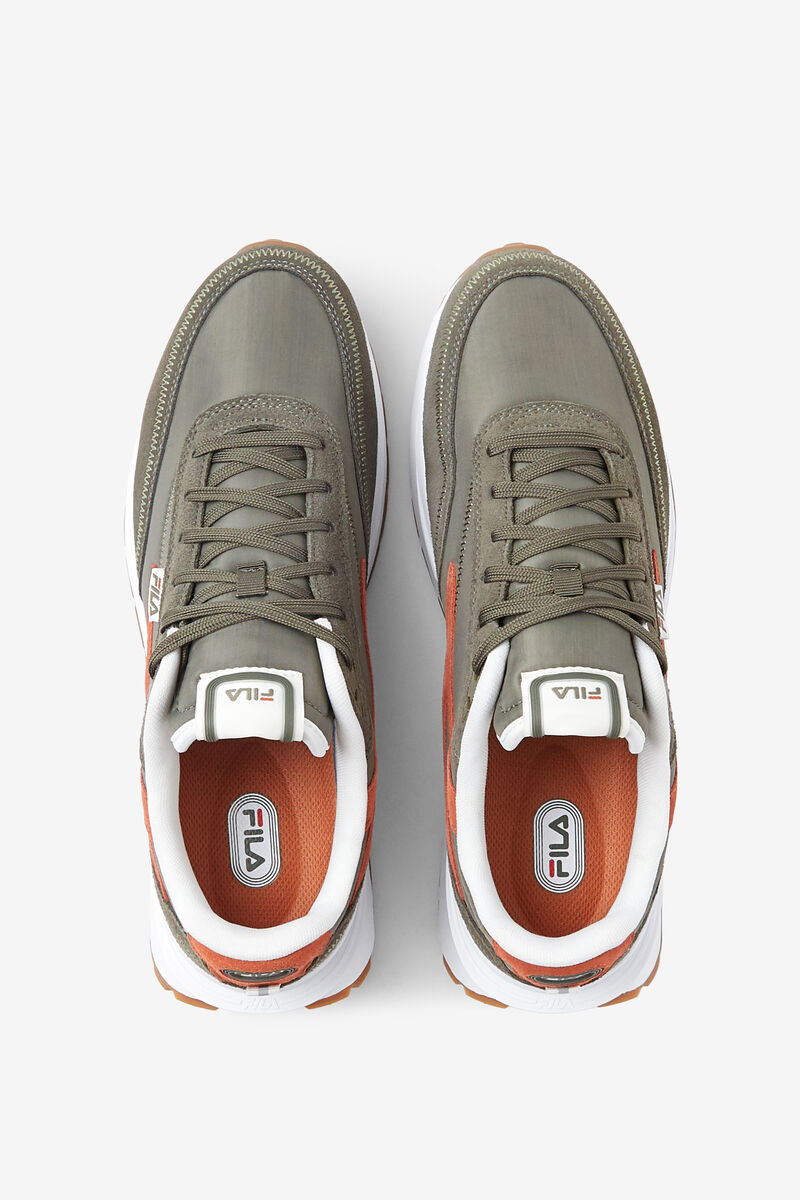 Men's Fila Renno - Sneakers & Lifestyle | Fila Sneakers Olive / Red / White | KDwd3gezmtI