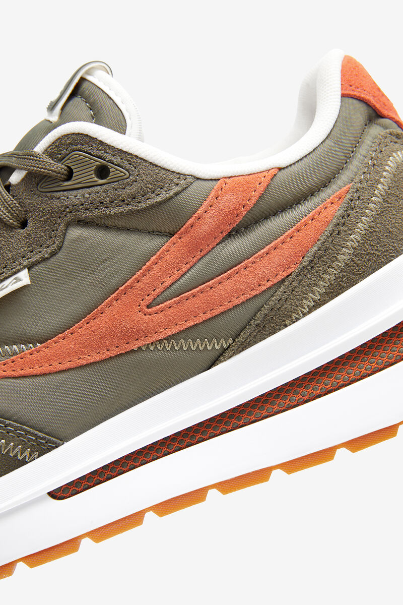 Men's Fila Renno - Sneakers & Lifestyle | Fila Sneakers Olive / Red / White | KDwd3gezmtI