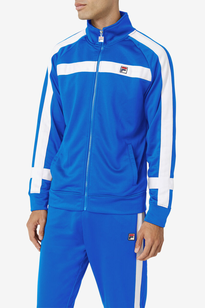 Men's Fila Renzo Jacket Jackets Blue | f4zLsIKXcOx