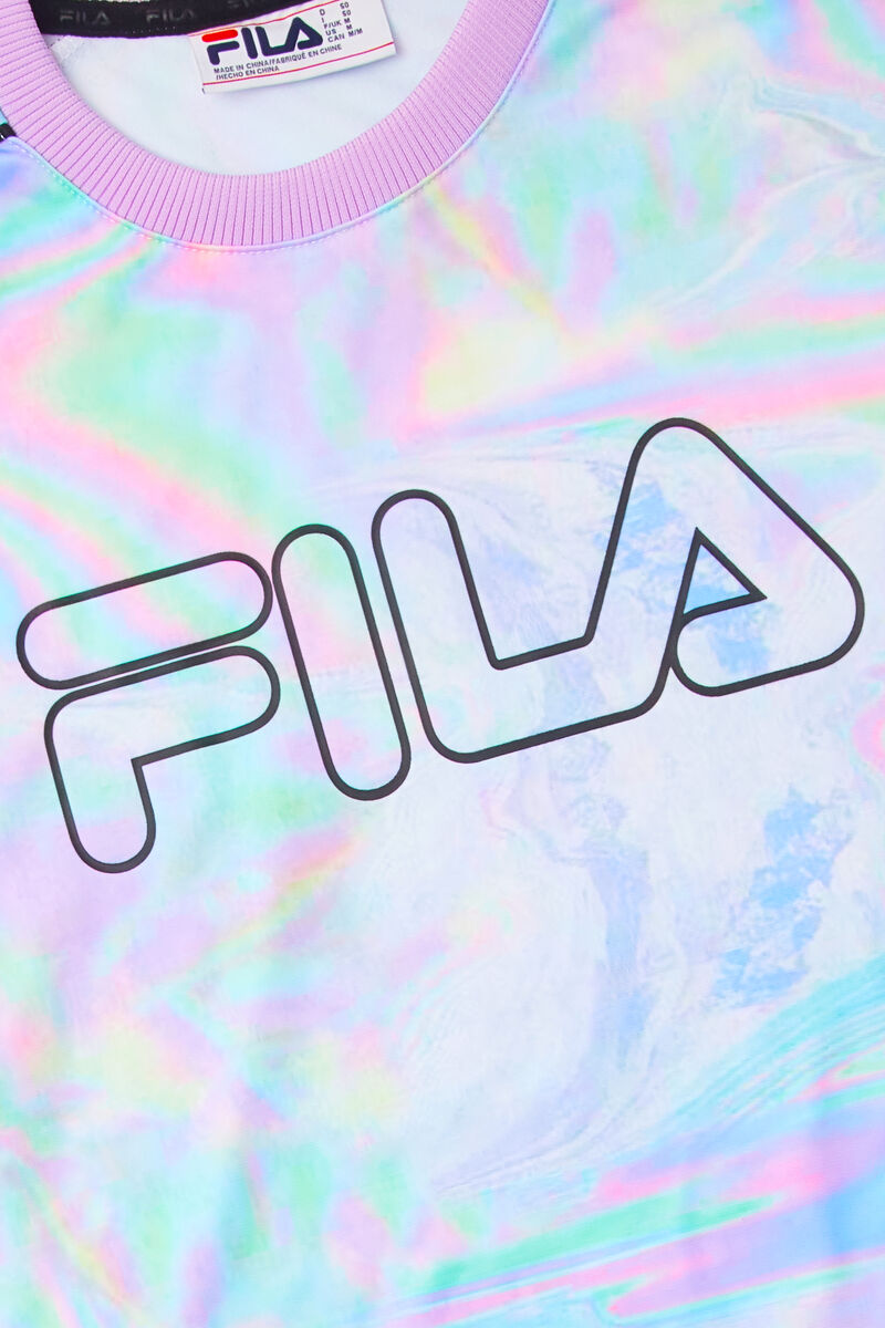 Men's Fila Ridge Crew Sweatshirts Purple | ewLlVbxWkai