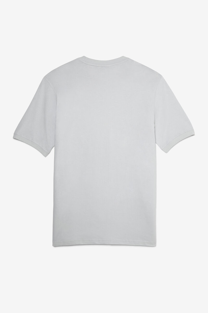 Men's Fila Salza T Shirts Grey / Blue / Green | lf4WlsdKKJD