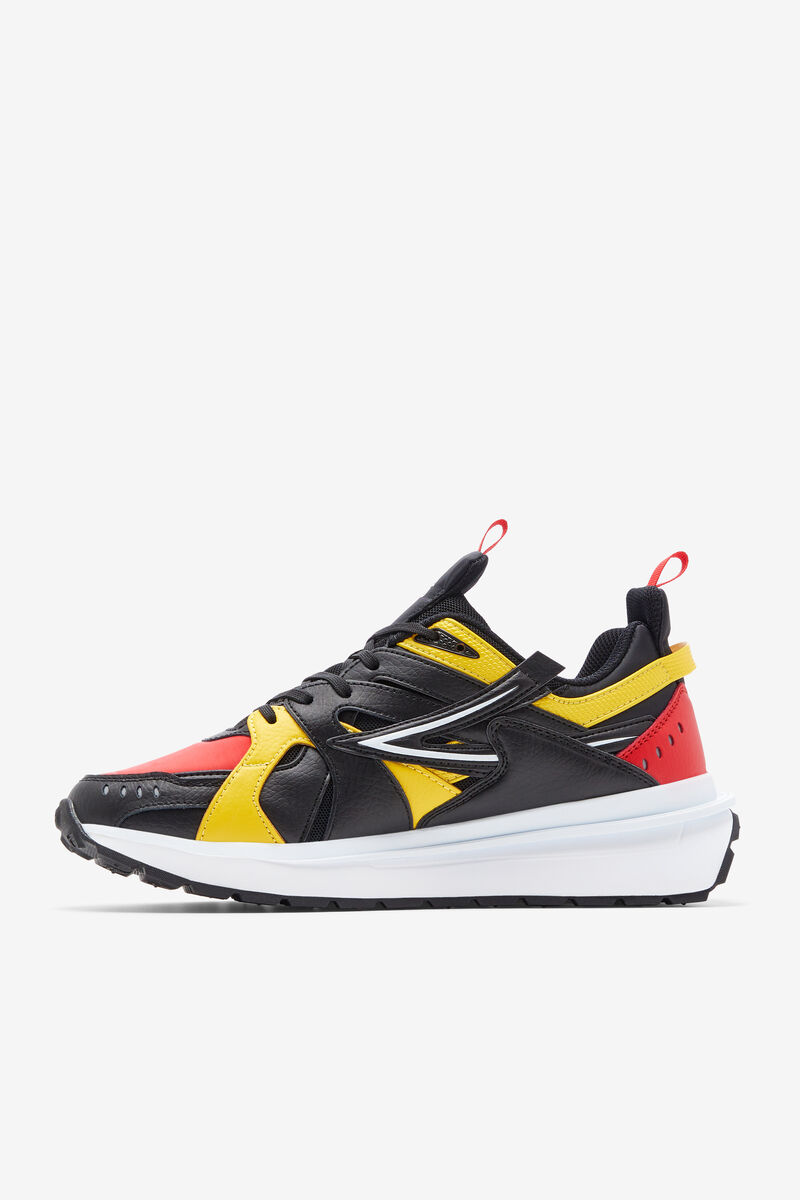 Men's Fila Sandenal Dad Shoes | Fila Sneakers Red / Black / Lemon | dVAPFeRkT9d