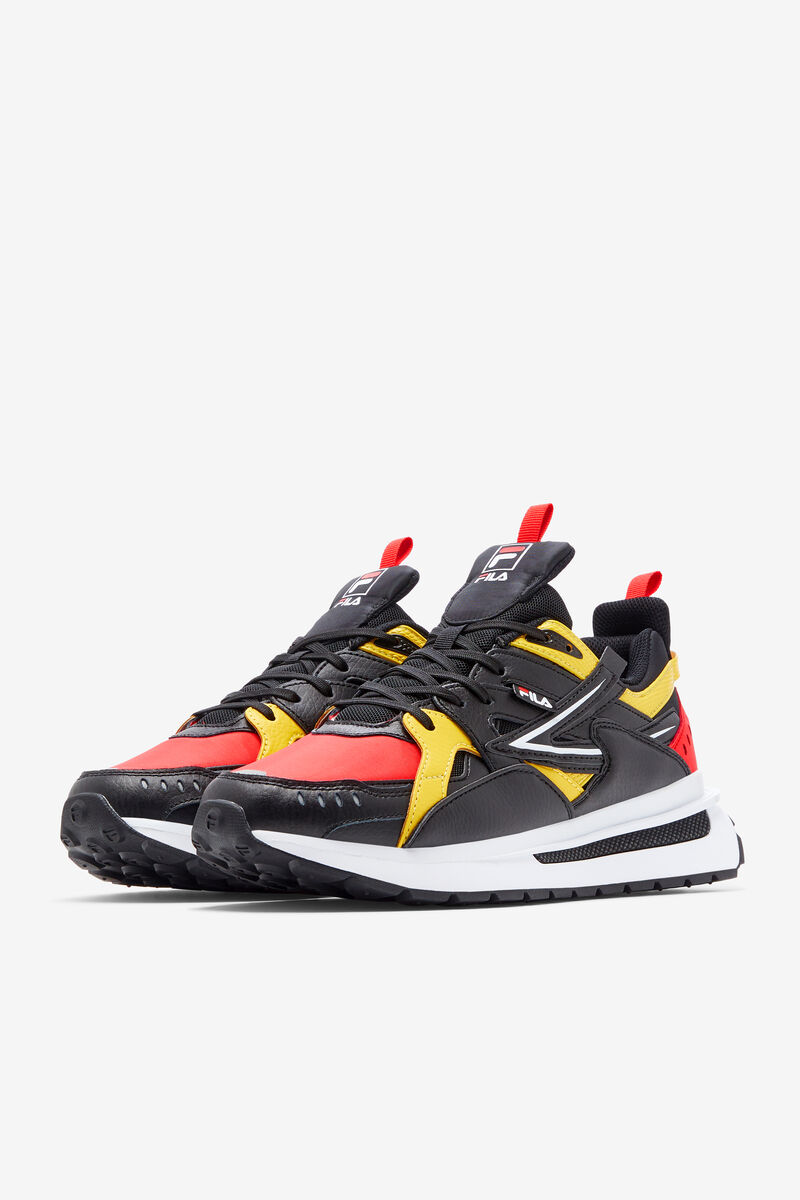 Men's Fila Sandenal Dad Shoes | Fila Sneakers Red / Black / Lemon | dVAPFeRkT9d