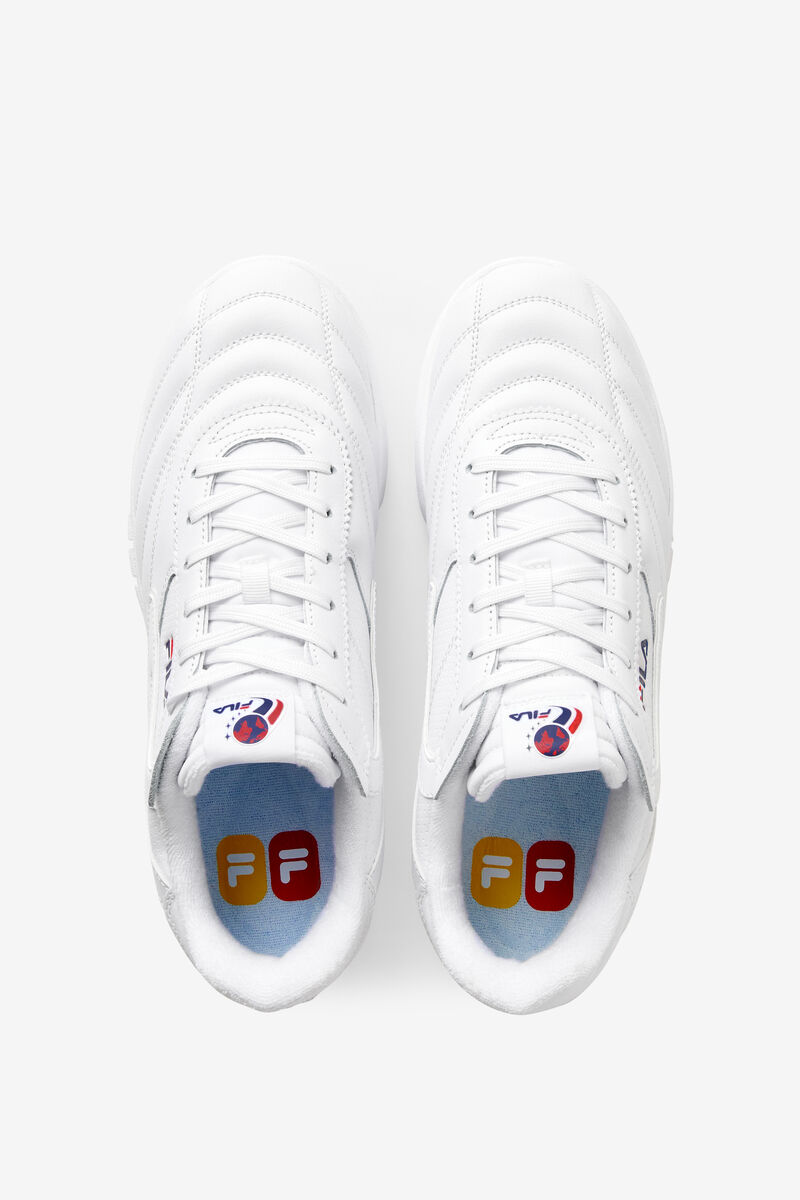 Men's Fila Selecta Tennis Shoe | Fila Sneakers White / Navy / Red | XJnZrDOj1xC