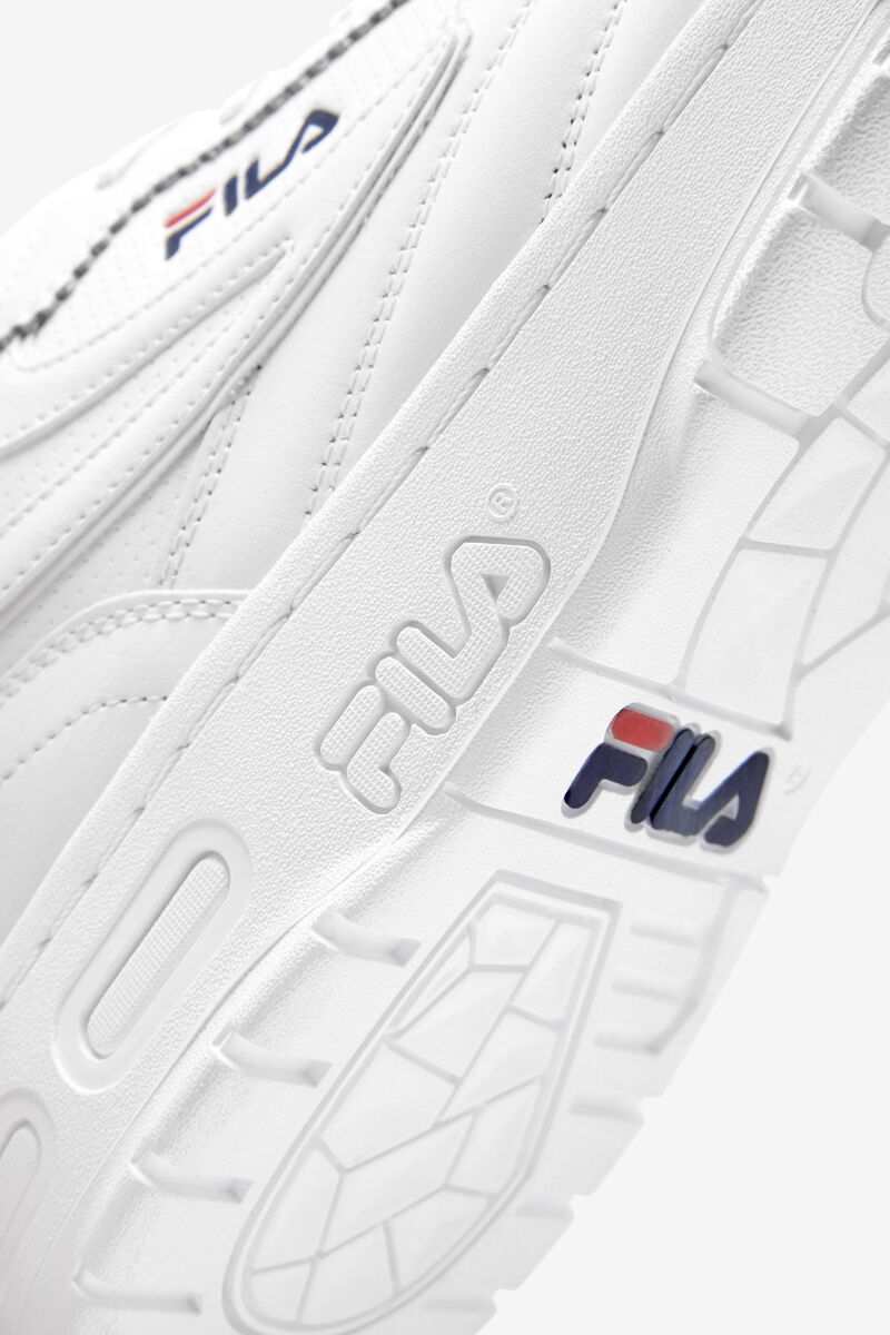 Men's Fila Selecta Tennis Shoe | Fila Sneakers White / Navy / Red | XJnZrDOj1xC