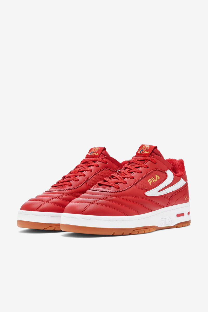 Men's Fila Selecta Tennis Shoe | Fila Sneakers Red / White | Z8WPoujAZ6q