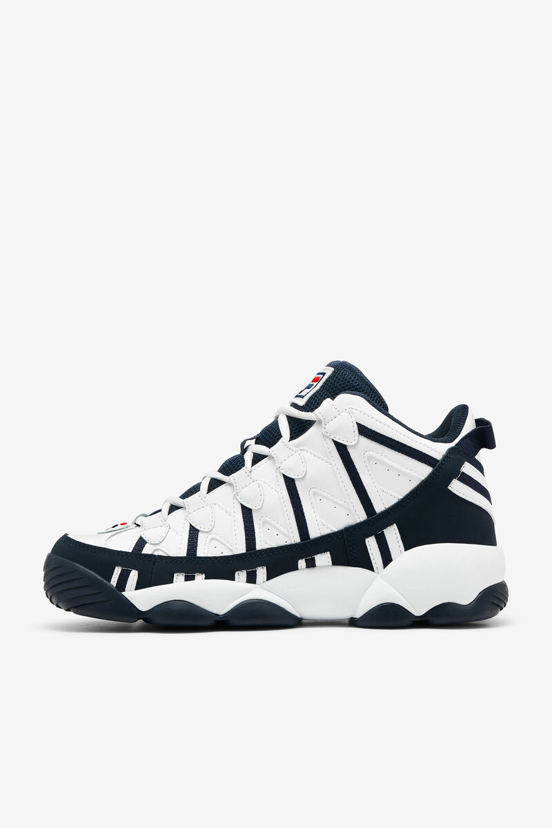 Men's Fila Stackhouse Spaghetti Sneaker | Fila Sneakers White / Navy / Red | H5ywWopjv7X