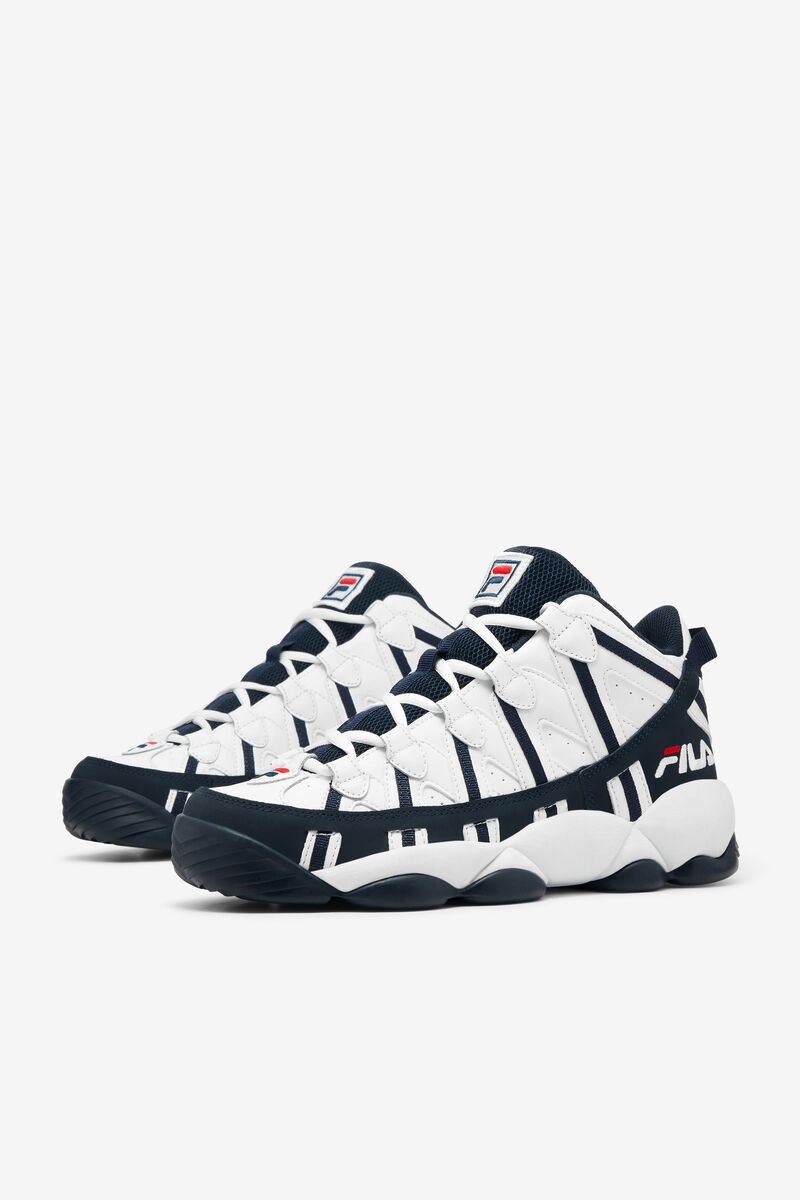 Men's Fila Stackhouse Spaghetti Sneaker | Fila Sneakers White / Navy / Red | H5ywWopjv7X