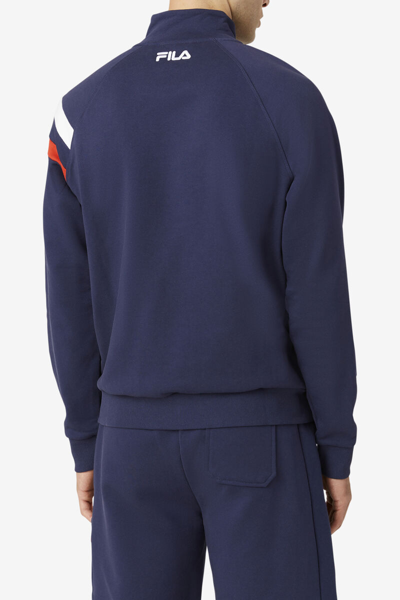 Men's Fila Stance Track Jacket Tracksuits Navy | JWbLzVx5hVN