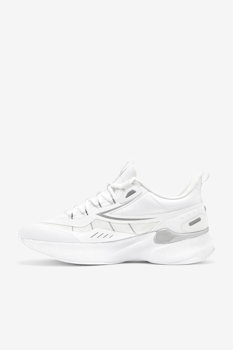Men's Fila Tactik 5 Nucleus Tennis Shoe | Fila Sneakers White / Metal Silver / White | 8eiZ4XcAB8K