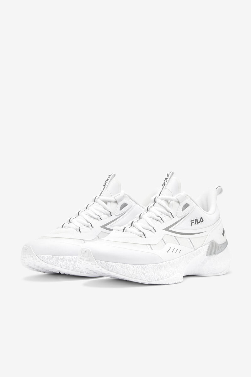 Men's Fila Tactik 5 Nucleus Tennis Shoe | Fila Sneakers White / Metal Silver / White | 8eiZ4XcAB8K
