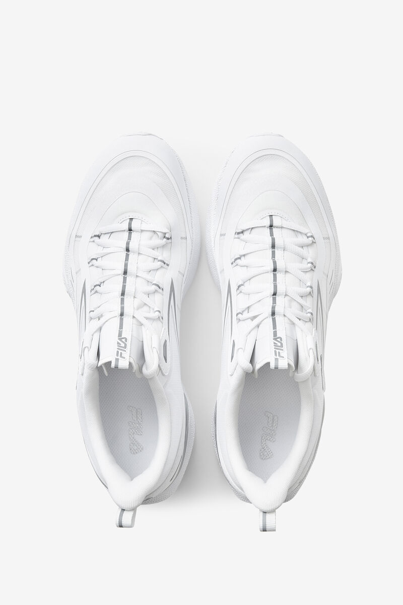 Men's Fila Tactik 5 Nucleus Tennis Shoe | Fila Sneakers White / Metal Silver / White | 8eiZ4XcAB8K