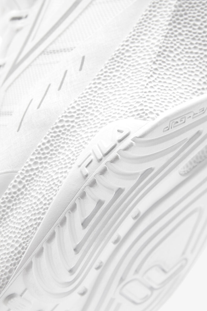 Men's Fila Tactik 5 Nucleus Tennis Shoe | Fila Sneakers White / Metal Silver / White | 8eiZ4XcAB8K