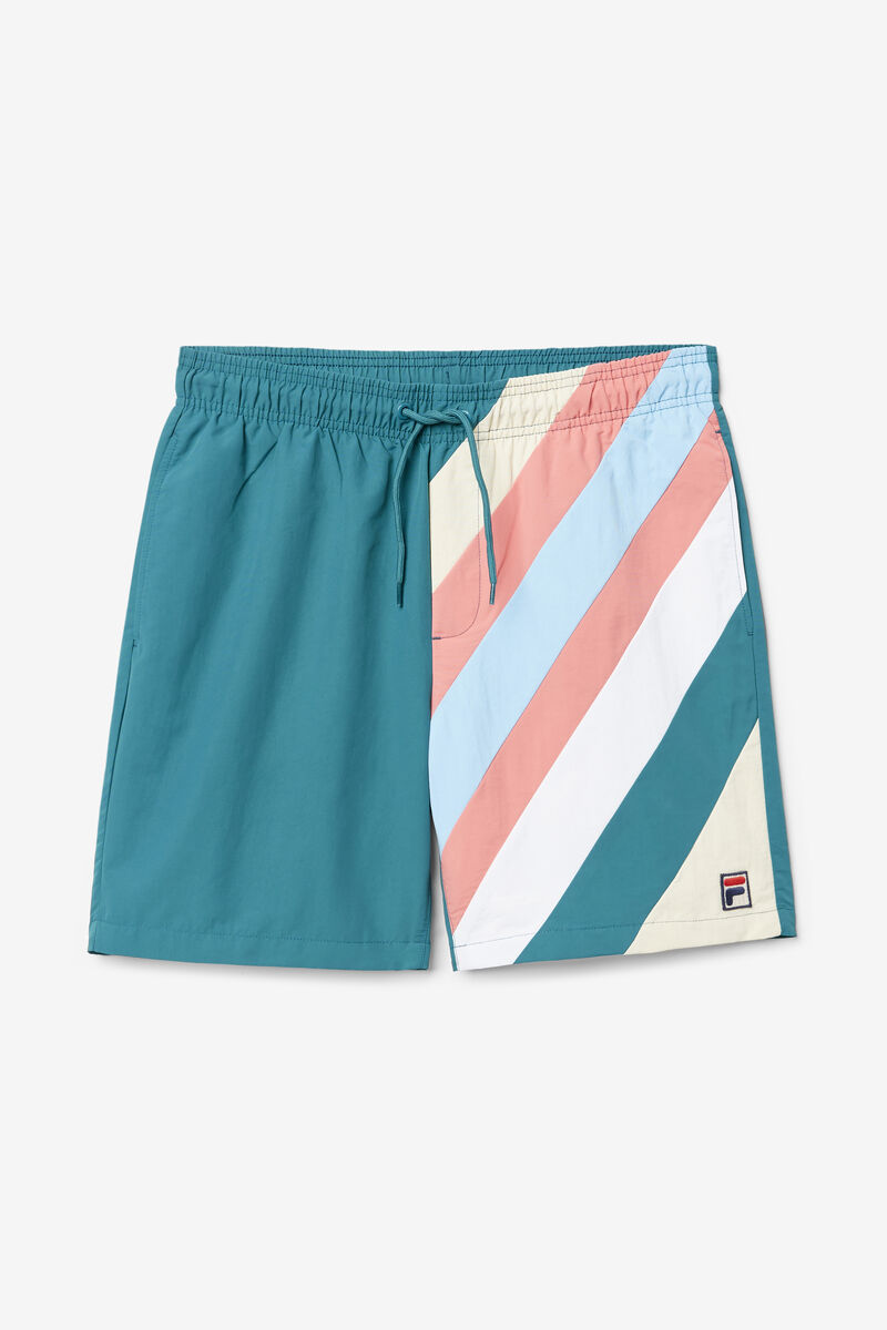 Men\'s Fila Teller Swim Short Shorts Blue | MLJyE5mmeVD