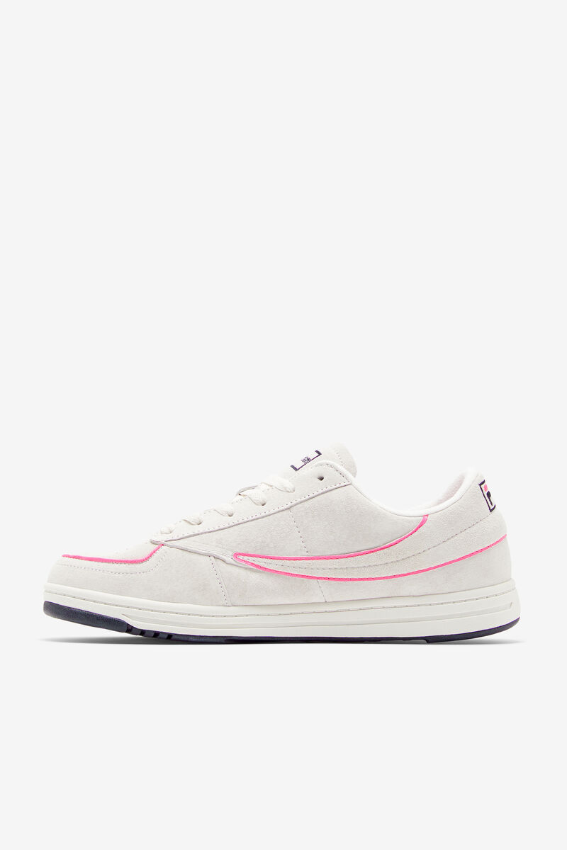 Men's Fila Tennis 88 Premium X Msgm Designer Sneakers | Fila Sneakers White / Black / Pink | 1smngtI