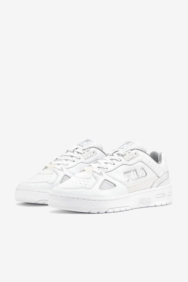 Men's Fila Teratach 600 Low Top Shoes | Fila Sneakers White / White / Metal Silver | eJ61l9n2Umo