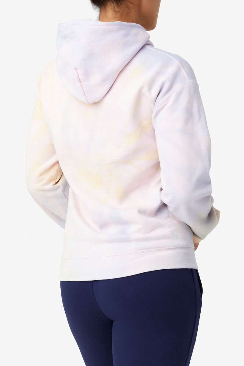 Men's Fila Tie Dye Puff Hoodie Hoodies Multicolor | NaiPFMm5T48