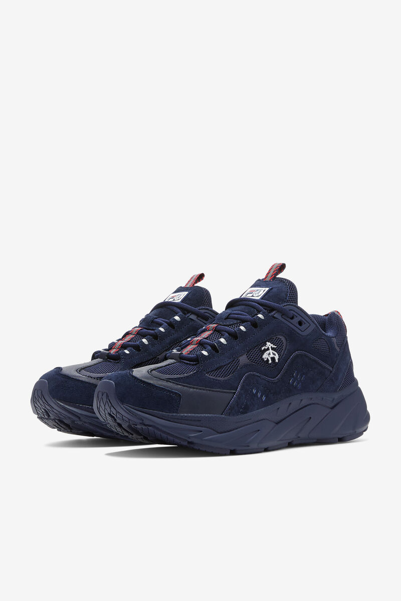 Men's Fila Trigate Navy Suede Chunky Sneakers X Brooks Brothers | Fila Sneakers Navy / Navy / Navy |