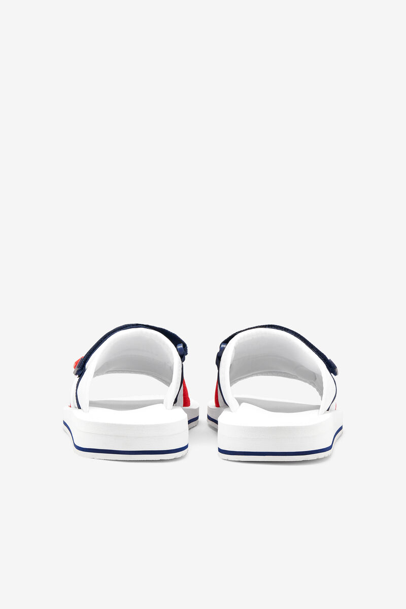 Men's Fila Utility Silde Sandals White / Navy / Red | WrSqfe9F1hn