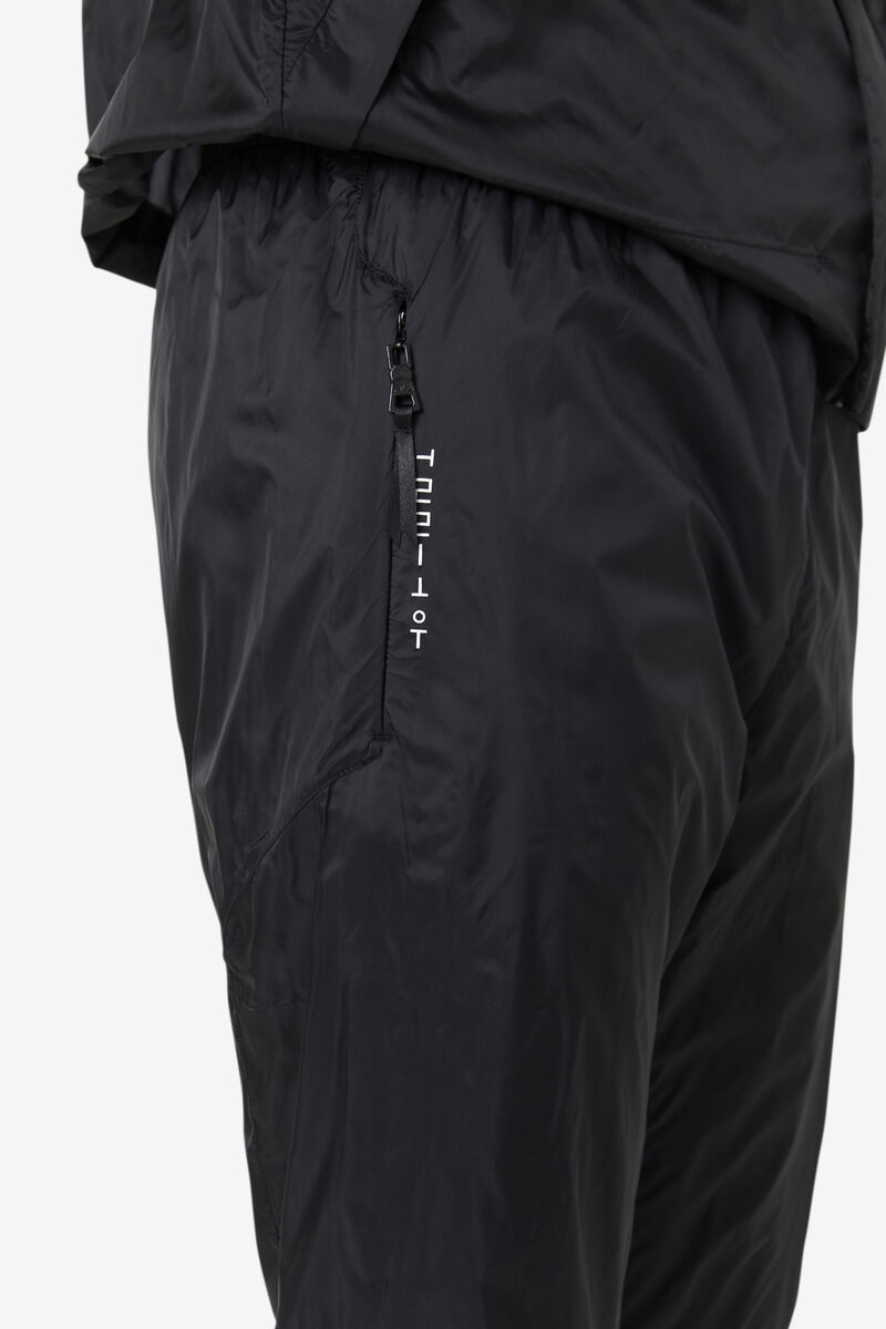 Men's Fila Vega Wind Pant Tracksuits Black / White / Black | sqknAkjQ6lI