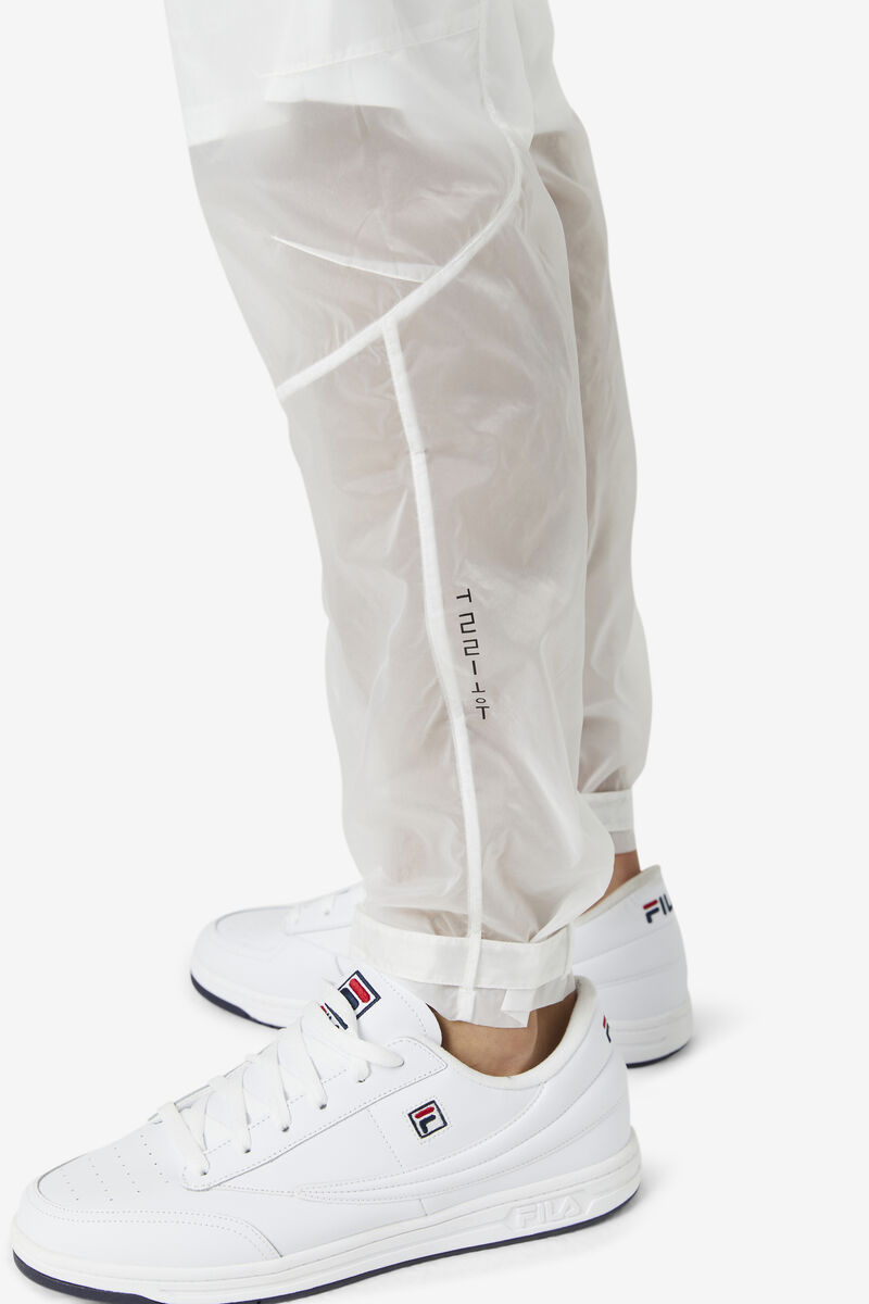 Men's Fila Vega Wind Pant Tracksuits White / Black | BjTMJoCk79B