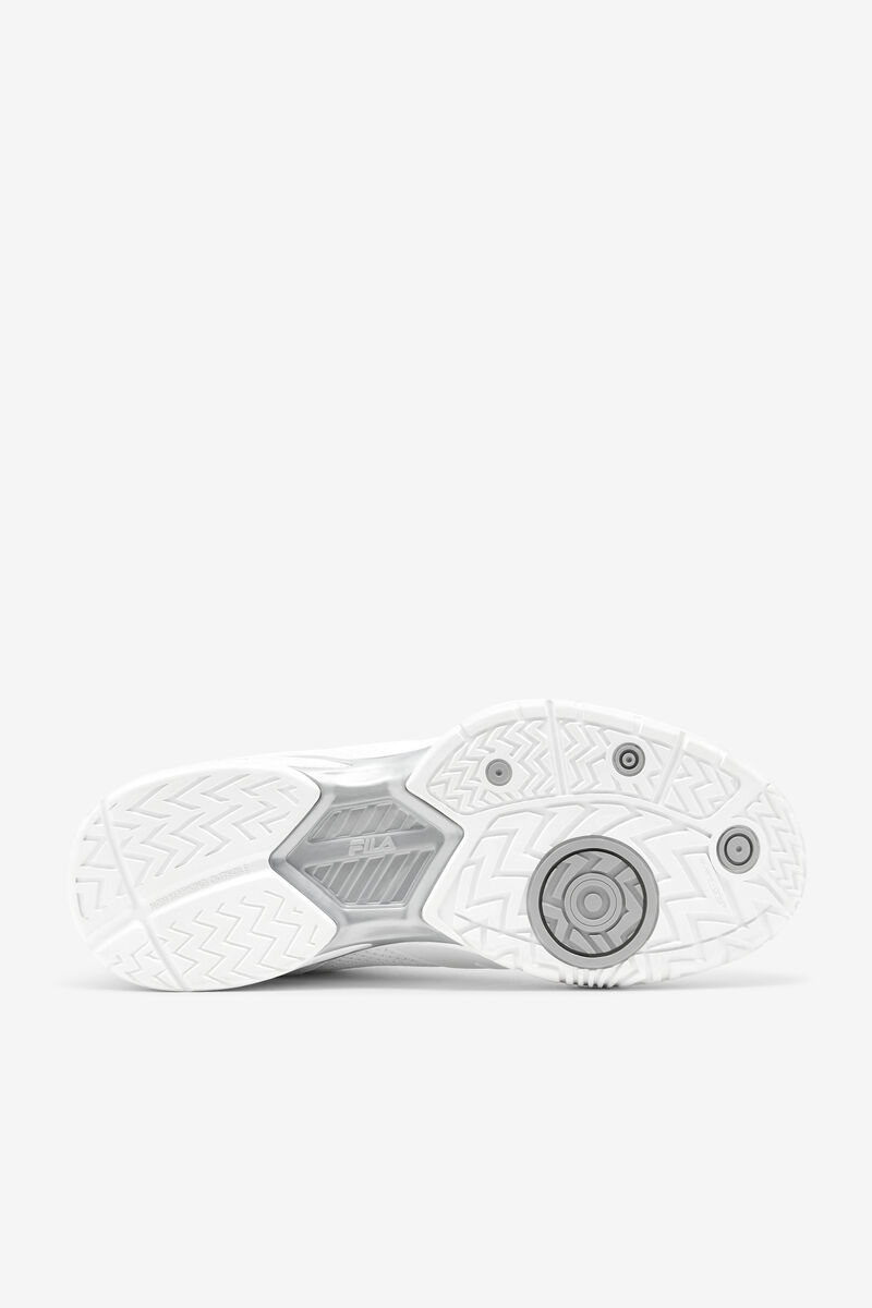 Men's Fila Volley Zone Sport Shoes White / Metal Silver / White | yK3kPBuMjZB