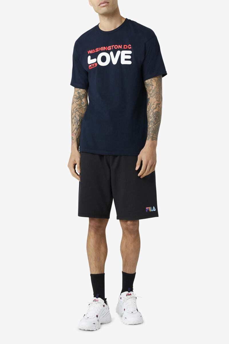 Men's Fila Washington D.C. Love T Shirts Navy | I5slzZTXGXz