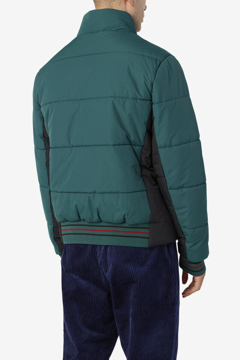 Men's Fila Watson Puffer Jacket Jackets Black | EBKa8VizSOt