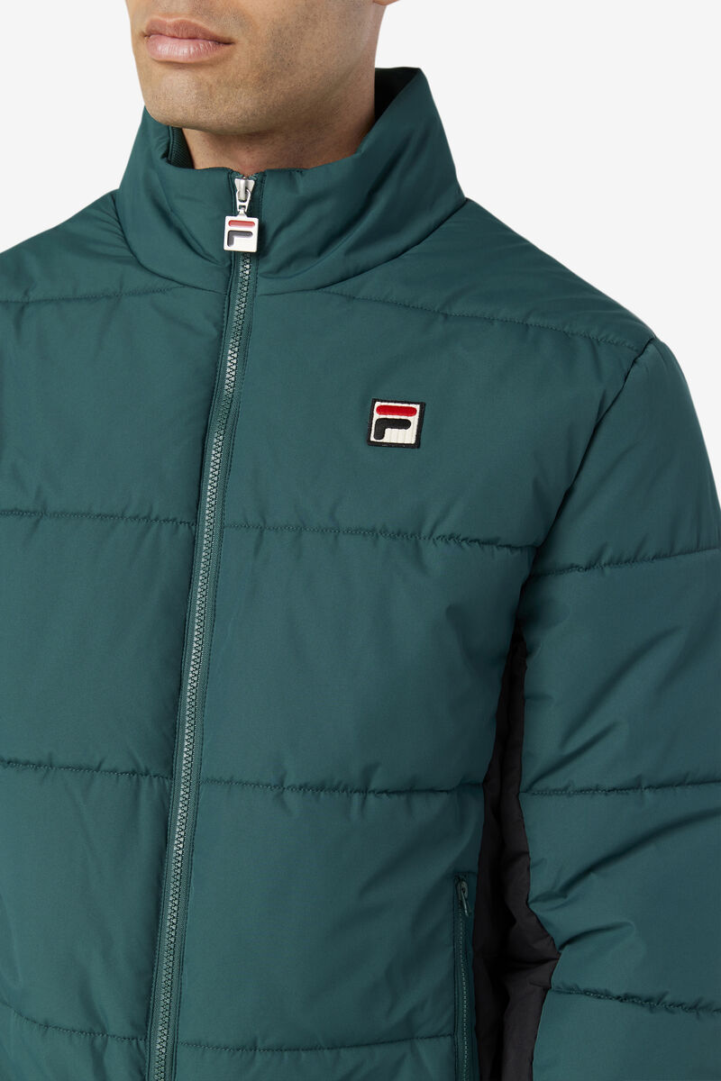 Men's Fila Watson Puffer Jacket Jackets Black | EBKa8VizSOt