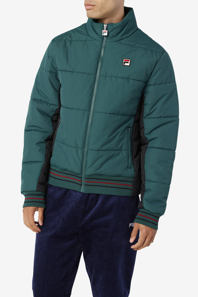 Men's Fila Watson Puffer Jacket Outerwear Black | kGGjgktPjmP