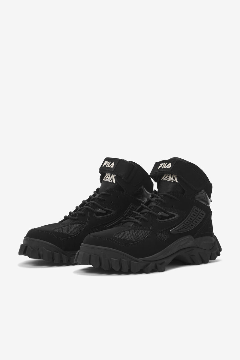 Men's Fila Yak Black Winter Sneaker Boots | Fila Sneakers Black / Black | hbHCLkYbSz3