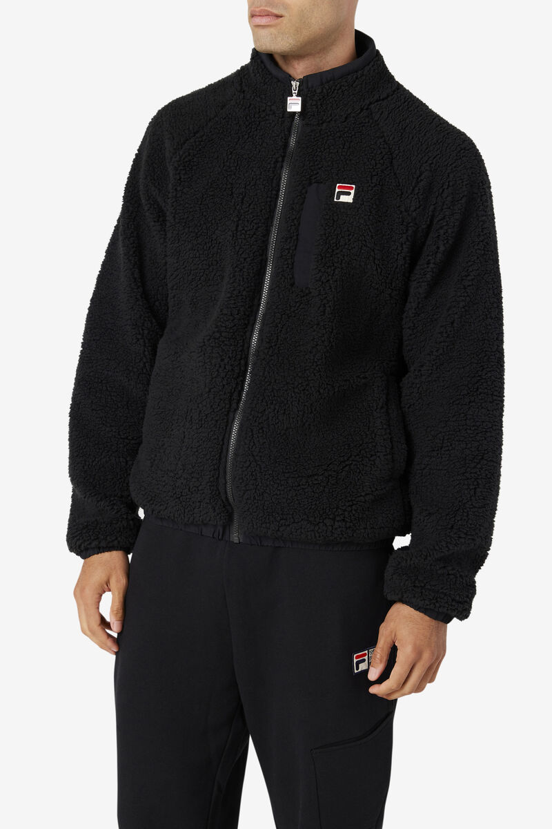 Men's Fila Yuri Jacket Outerwear Black | k1v9azThVP8