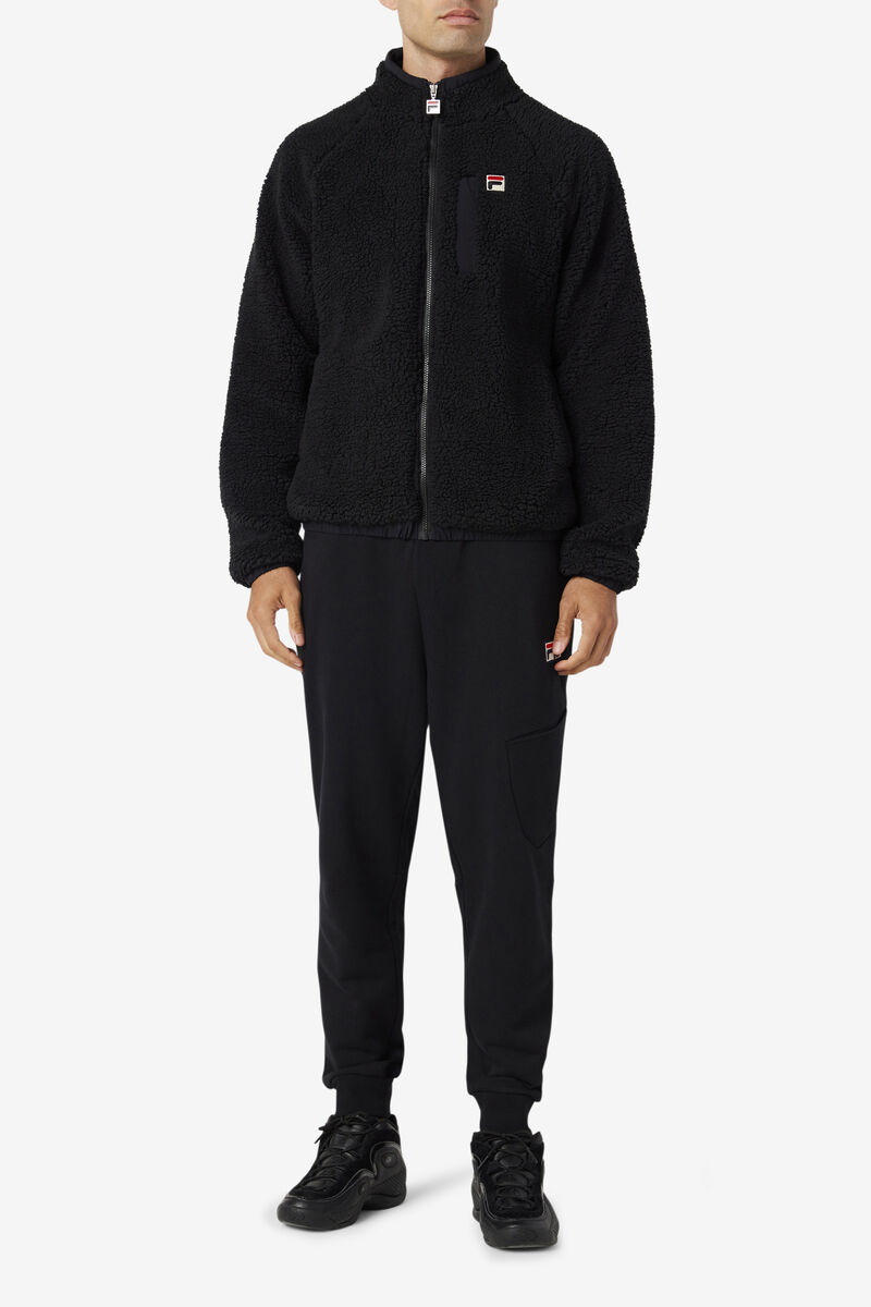 Men's Fila Yuri Jacket Outerwear Black | k1v9azThVP8
