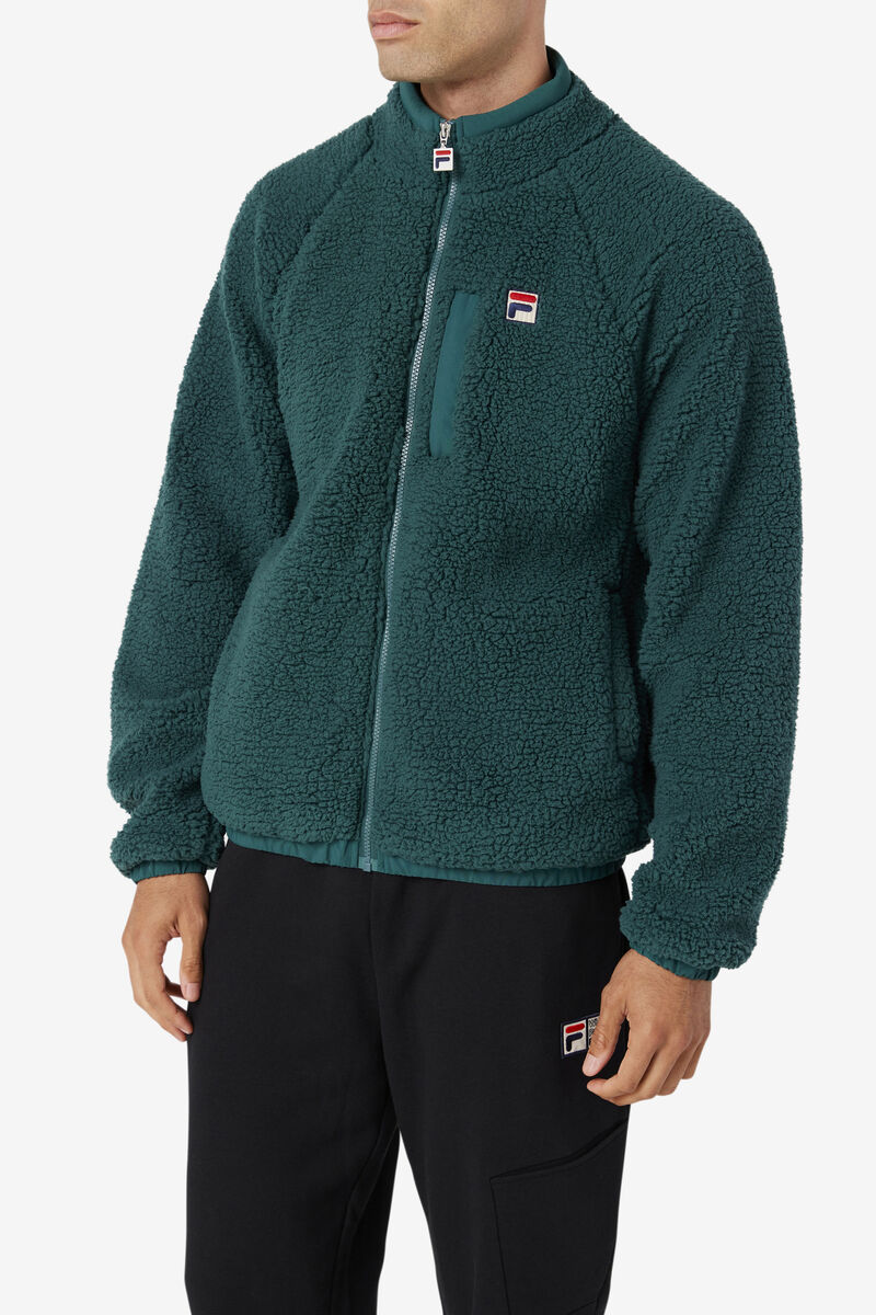 Men's Fila Yuri Jacket Outerwear Green | g9F8Oenam74