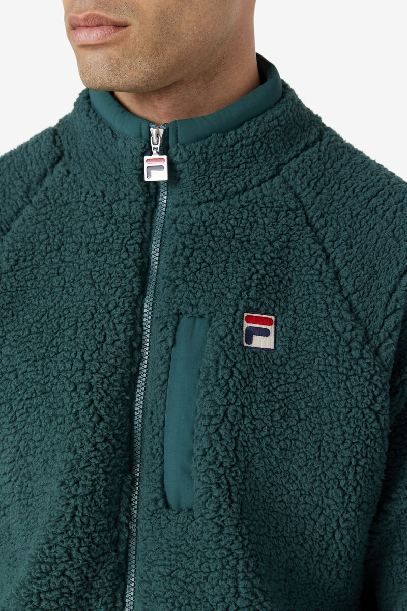 Men's Fila Yuri Jacket Outerwear Green | g9F8Oenam74