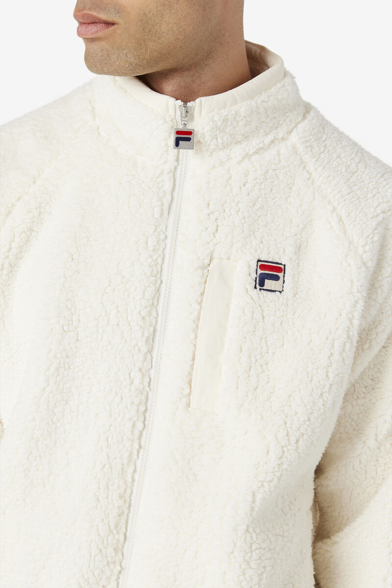 Men's Fila Yuri Jacket Outerwear White | XzsnEKuiscb