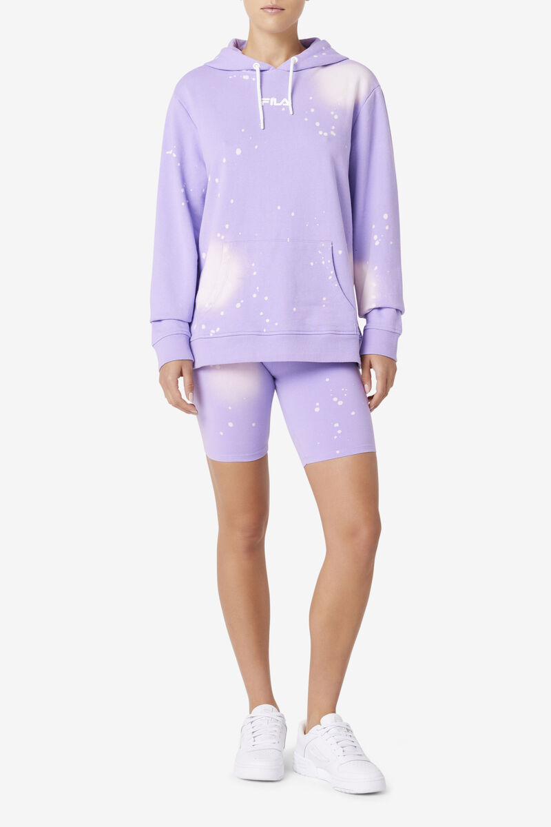 Women's Fila Aerolynn Tie Dye Hoodie Hoodies Purple | RzVDgrKVrmC