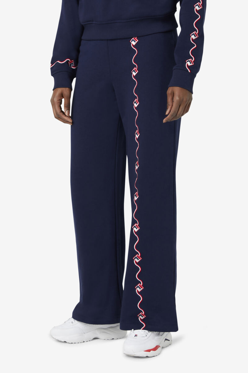 Women's Fila Agnesina Pant Pants Navy | XaXiDZSKcXN