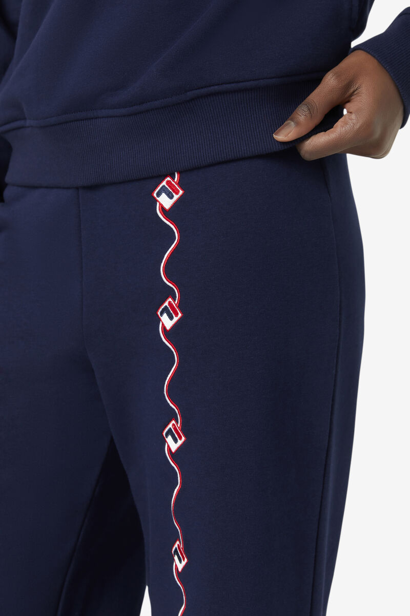 Women's Fila Agnesina Pant Pants Navy | XaXiDZSKcXN