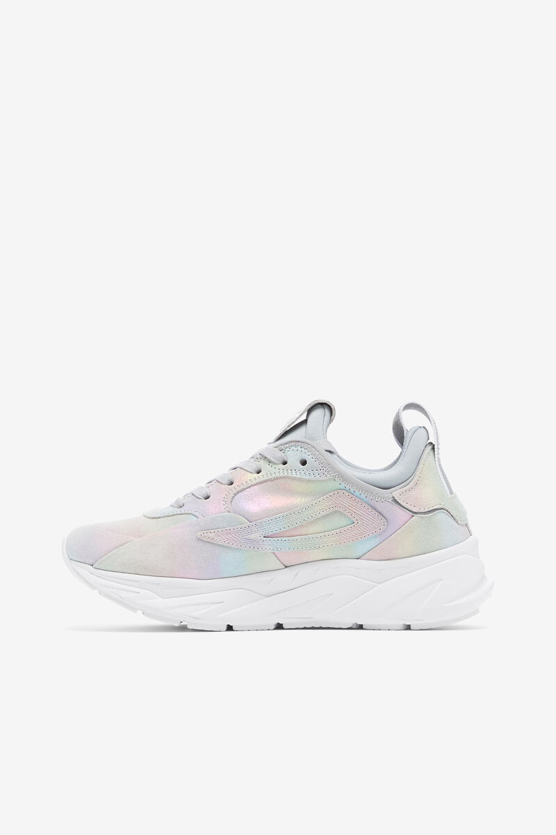 Women's Fila Amore Prism Suede Sneakers Metal Silver / Metal Silver / White | t5UEah7Ny9Q