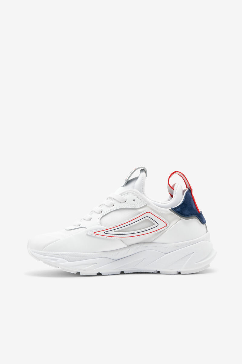 Women's Fila Amore Sneakers White / Navy / Red | 3u5EXti2fvS